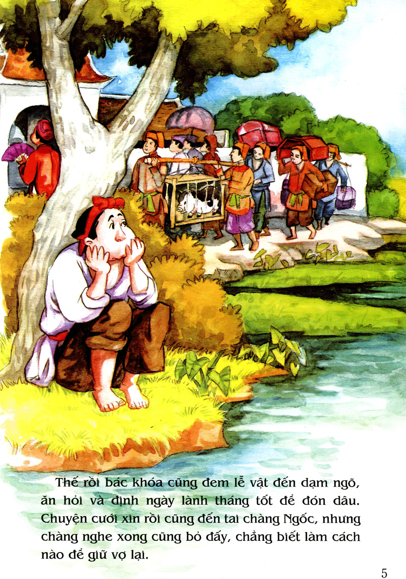 tranh truyện dân gian việt nam - anh chàng học khôn (tái bản 2019) - Ảnh 5