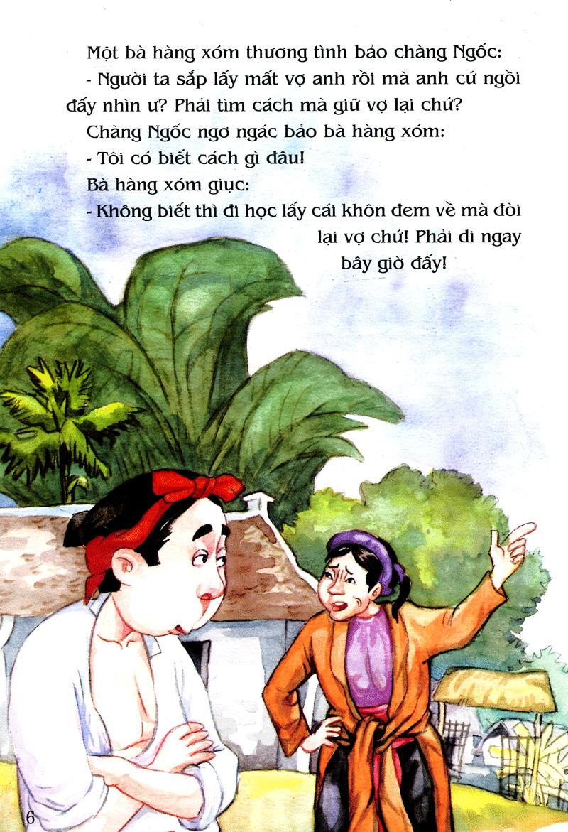 tranh truyện dân gian việt nam - anh chàng học khôn (tái bản 2019) - Ảnh 6