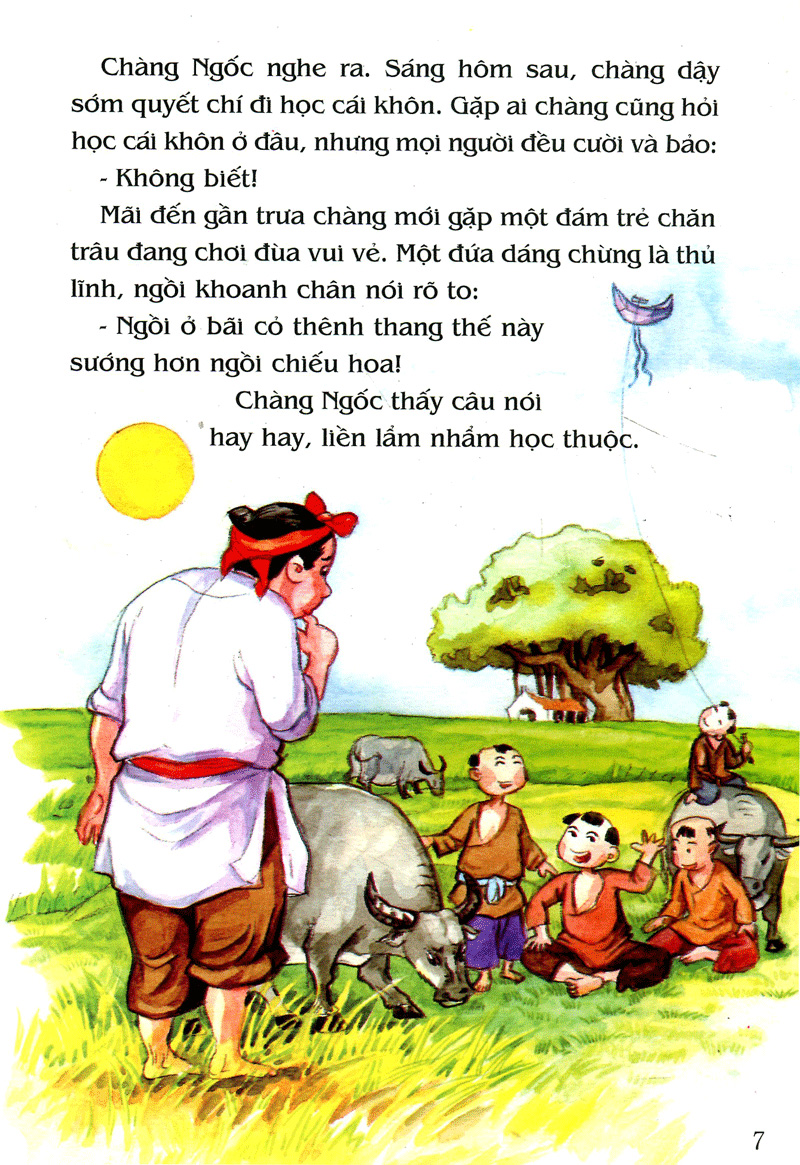 tranh truyện dân gian việt nam - anh chàng học khôn (tái bản 2023) - Ảnh 7