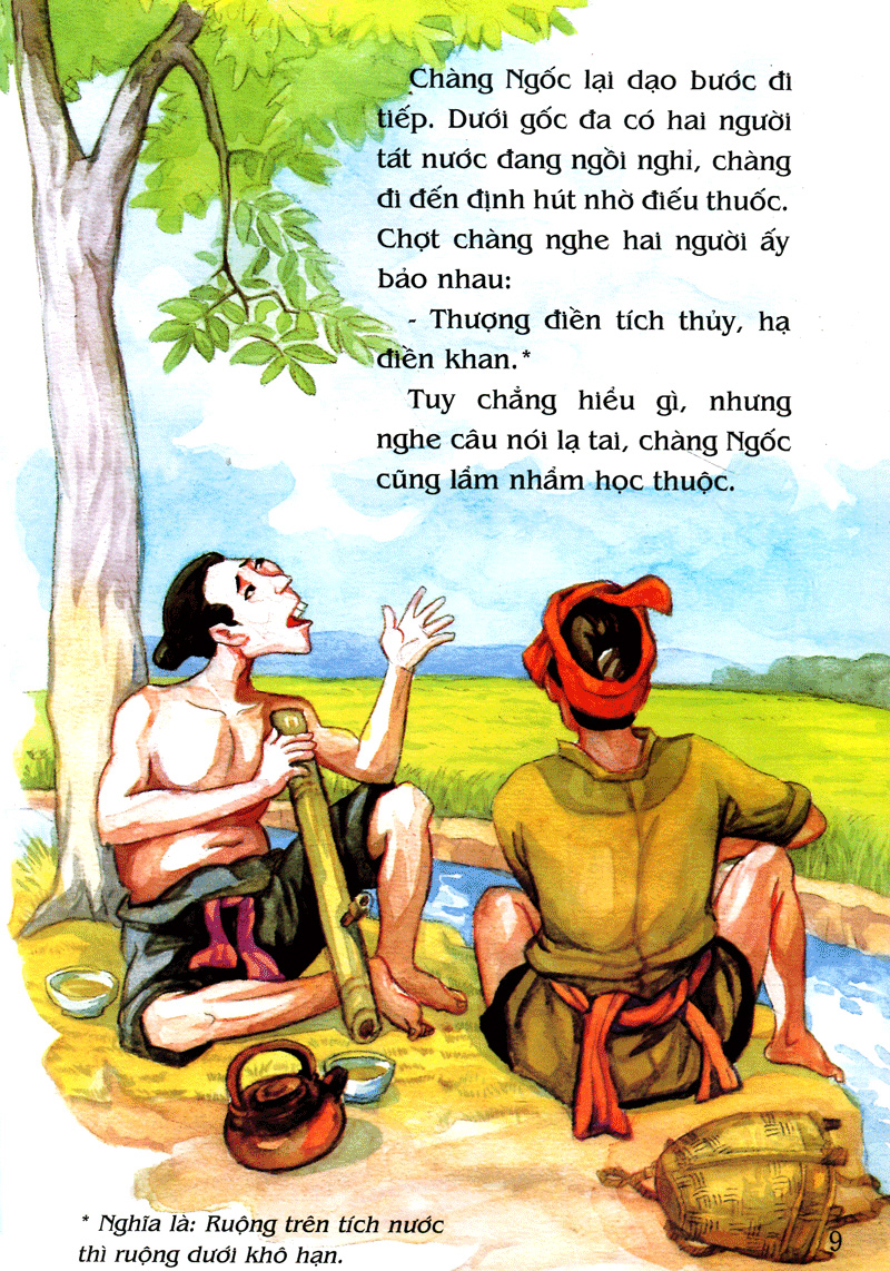 tranh truyện dân gian việt nam - anh chàng học khôn (tái bản 2023) - Ảnh 9