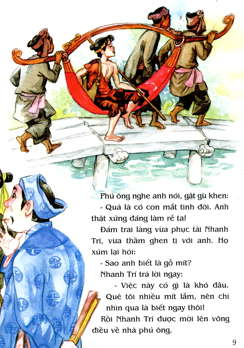 tranh truyện dân gian việt nam - anh chàng nhanh trí (tái bản 2023) - Ảnh 12