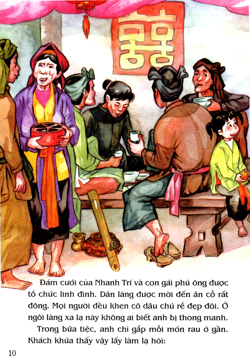 tranh truyện dân gian việt nam - anh chàng nhanh trí (tái bản 2023) - Ảnh 3