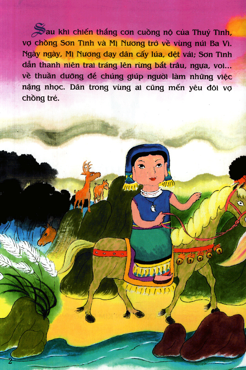 tranh truyện dân gian việt nam - bà chúa thượng ngàn (tái bản 2024) - Ảnh 4