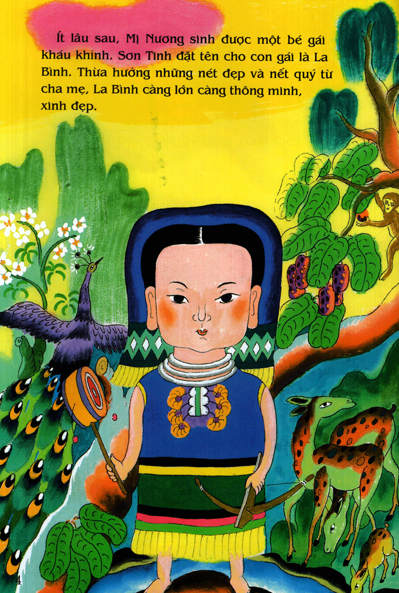 tranh truyện dân gian việt nam - bà chúa thượng ngàn (tái bản 2024) - Ảnh 6