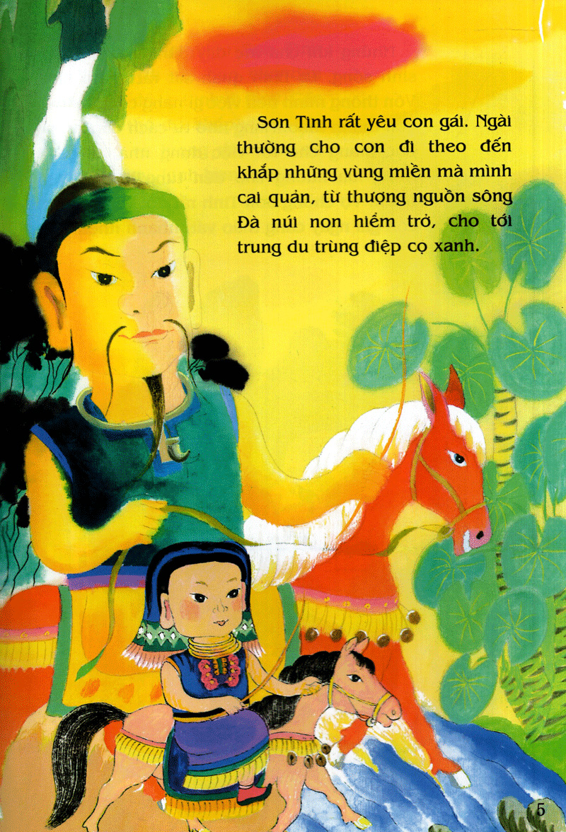 tranh truyện dân gian việt nam - bà chúa thượng ngàn (tái bản 2024) - Ảnh 7