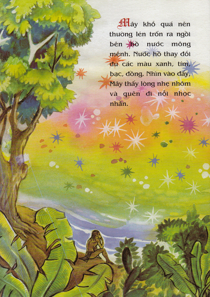 tranh truyện dân gian việt nam - cất nhà giữa hồ (tái bản 2023) - Ảnh 4