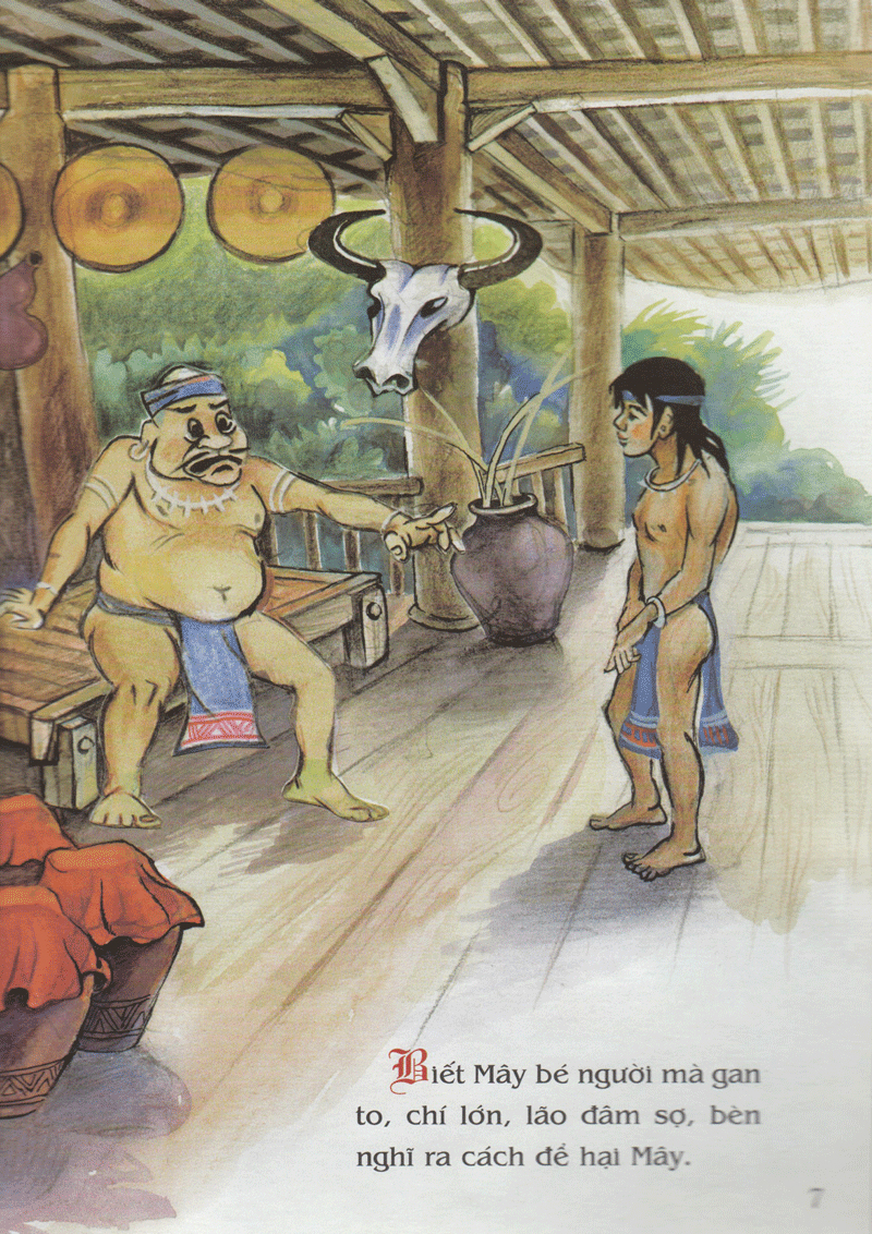 tranh truyện dân gian việt nam - cất nhà giữa hồ (tái bản 2023) - Ảnh 7