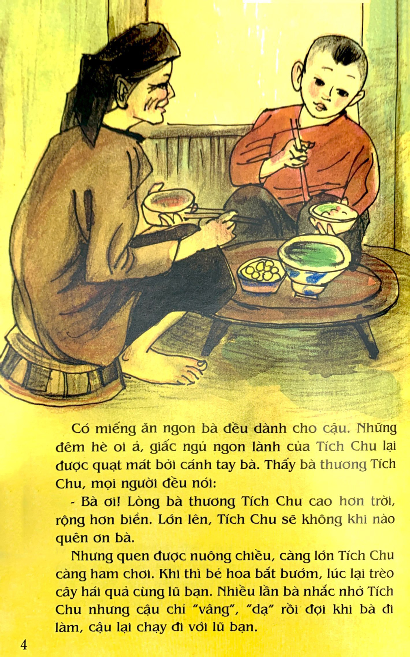 tranh truyện dân gian việt nam - cậu bé tích chu (tái bản 2023) - Ảnh 5