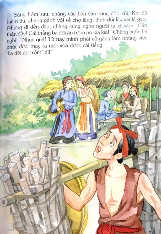 tranh truyện dân gian việt nam - cây cầu phúc đức (tái bản 2023) - Ảnh 4