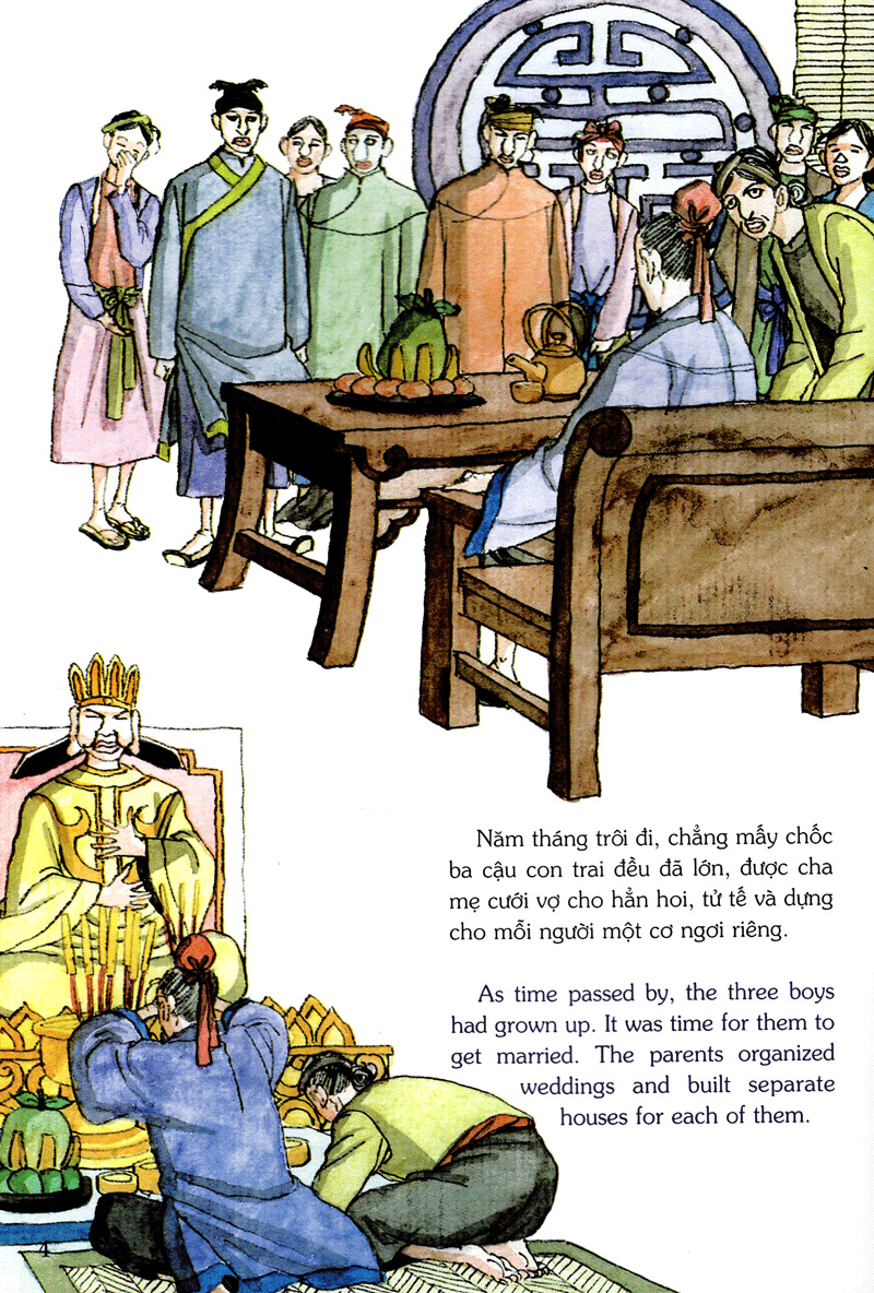 tranh truyện dân gian việt nam - cha mẹ nuôi con bằng trời bằng bể (tái bản 2024) - Ảnh 5