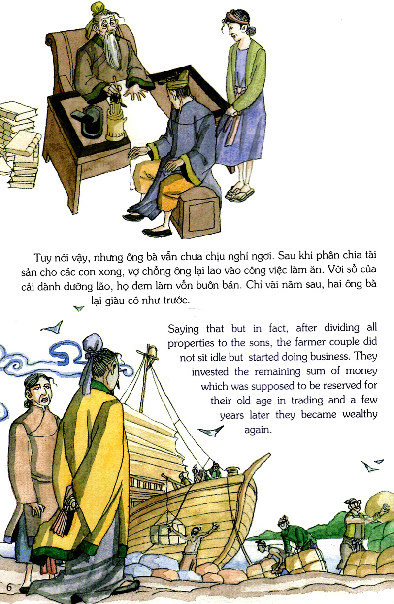 tranh truyện dân gian việt nam - cha mẹ nuôi con bằng trời bằng bể (tái bản 2024) - Ảnh 7