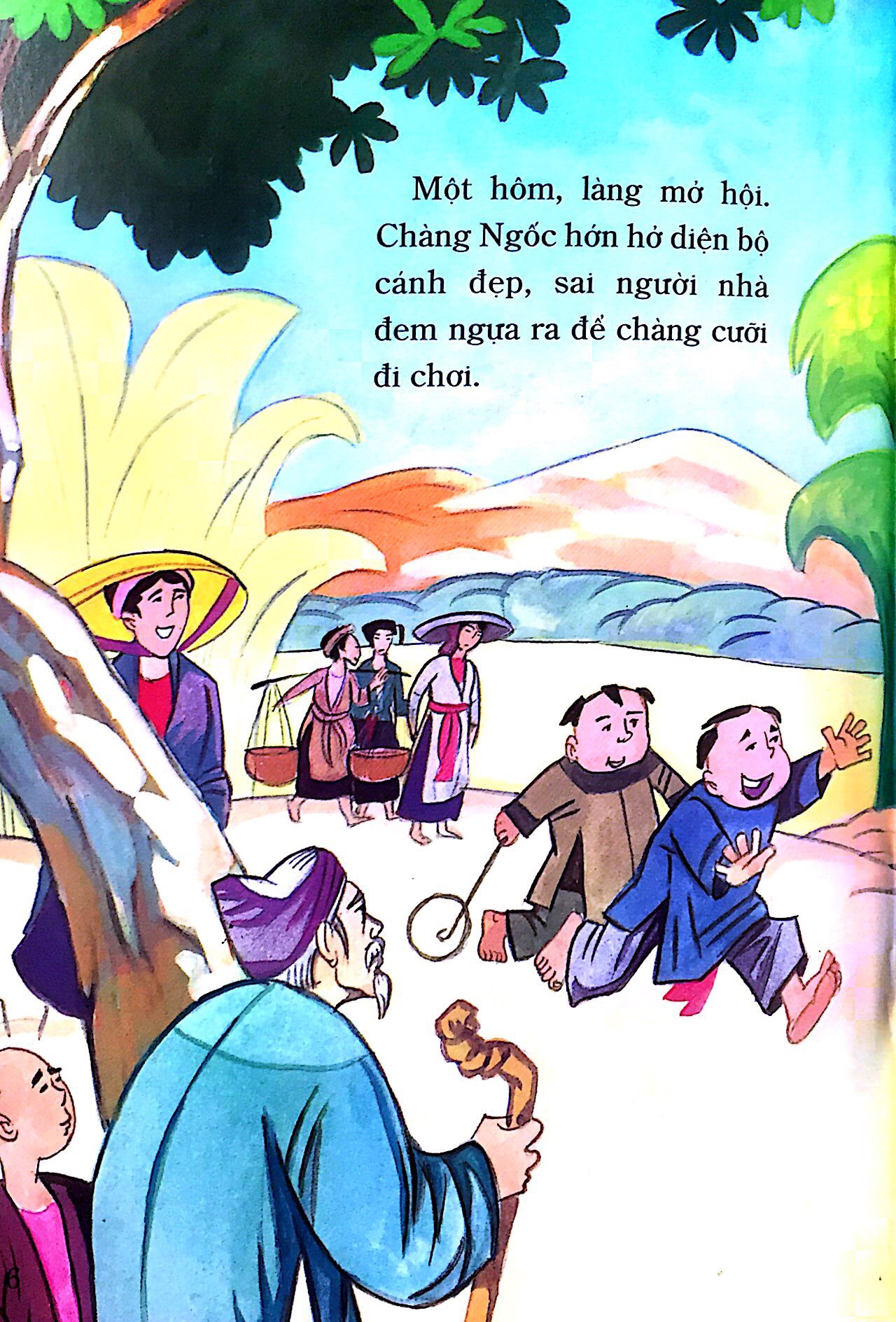 tranh truyện dân gian việt nam - chàng ngốc và gã bợm (tái bản 2024) - Ảnh 6