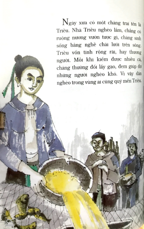 tranh truyện dân gian việt nam - chiếc áo tàng hình (tái bản 2024) - Ảnh 4