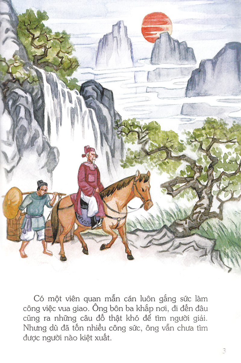 tranh truyện dân gian việt nam - chú bé thông minh (tái bản 2023) - Ảnh 3