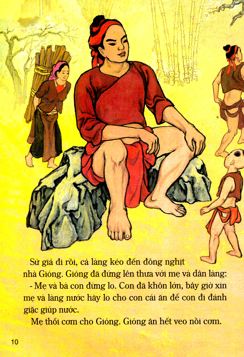 tranh truyện dân gian việt nam - chuyện ông gióng (tái bản 2023) - Ảnh 11