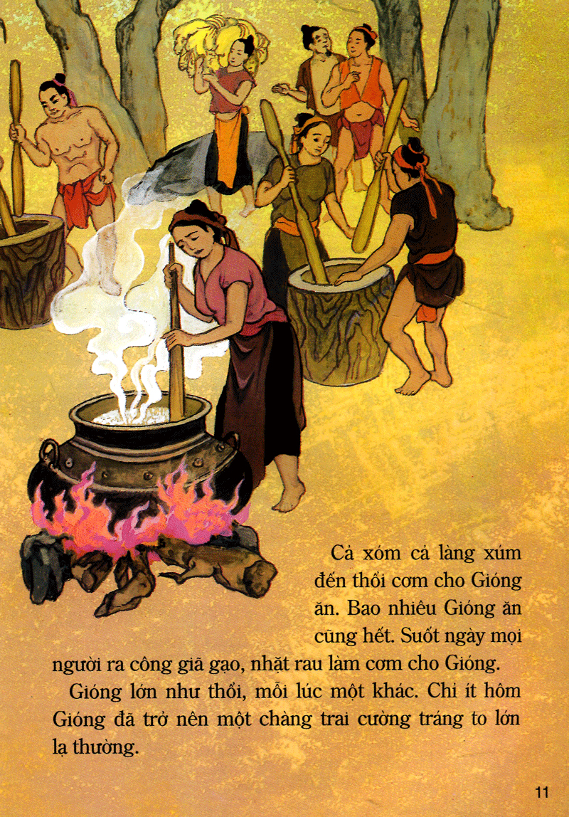 tranh truyện dân gian việt nam - chuyện ông gióng (tái bản 2023) - Ảnh 3