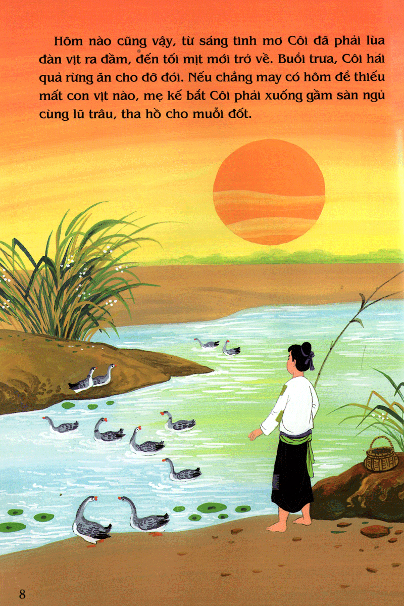 tranh truyện dân gian việt nam - cô bé mồ côi (tái bản 2024) - Ảnh 10