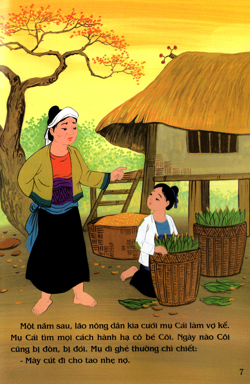 tranh truyện dân gian việt nam - cô bé mồ côi (tái bản 2024) - Ảnh 9