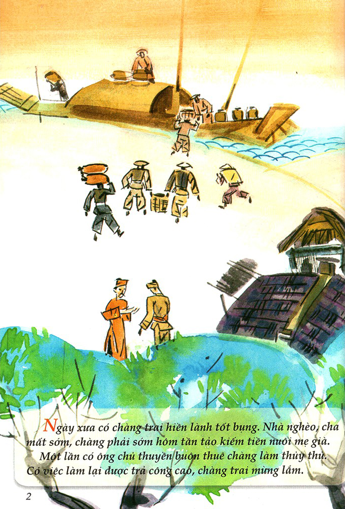 tranh truyện dân gian việt nam - con chó, con mèo và anh chàng nghèo khổ (tái bản 2024) - Ảnh 4