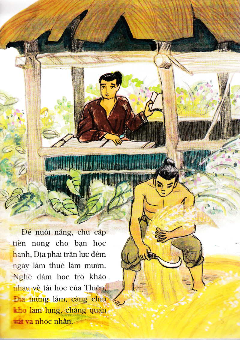 tranh truyện dân gian việt nam - của thiên trả địa (tái bản 2024) - Ảnh 6