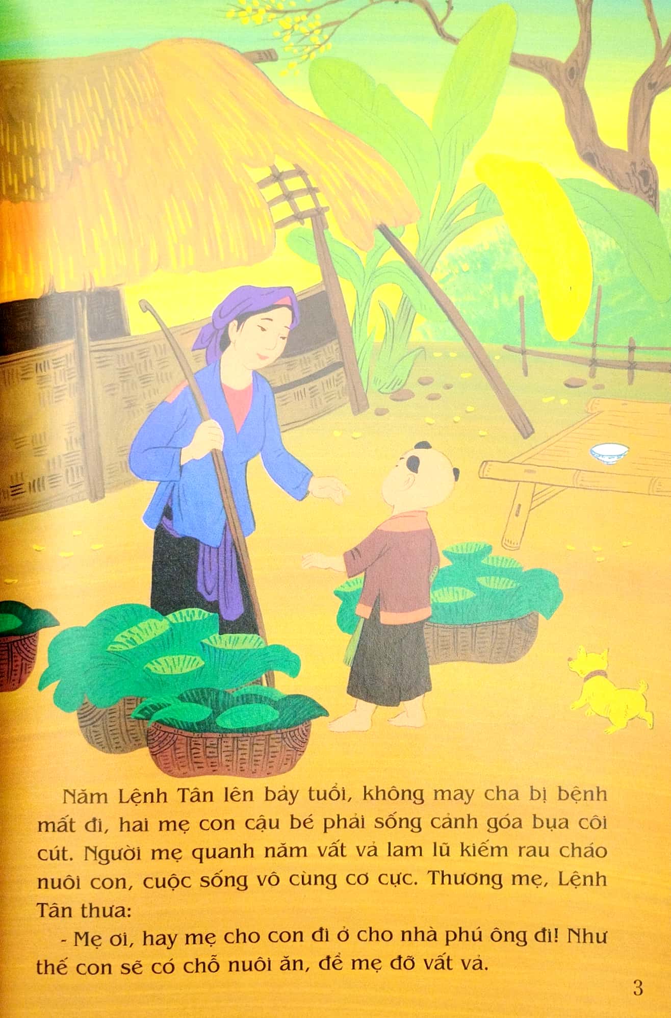 tranh truyện dân gian việt nam - đi ở học thành tài (tái bản 2023) - Ảnh 4