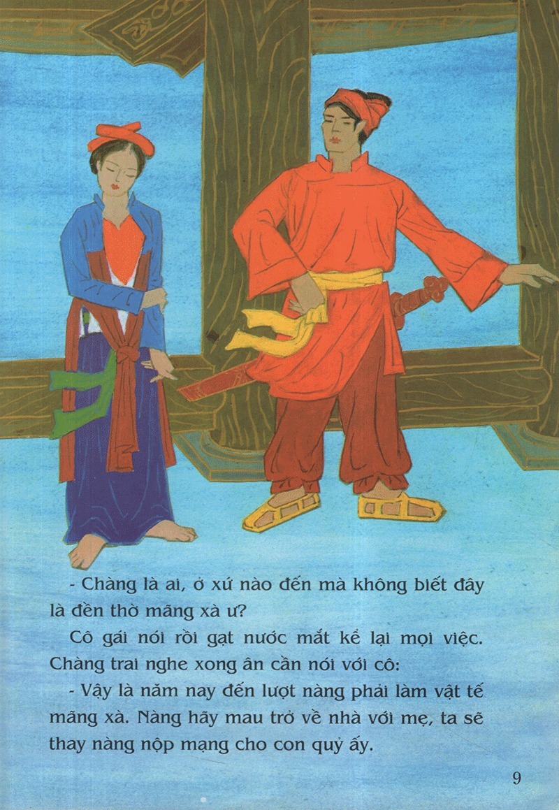 tranh truyện dân gian việt nam - diệt mãng xà (tái bản 2024) - Ảnh 9