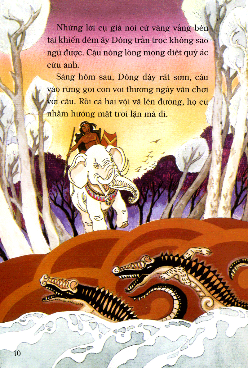 tranh truyện dân gian việt nam - dũng sĩ đam dông (tái bản 2024) - Ảnh 12