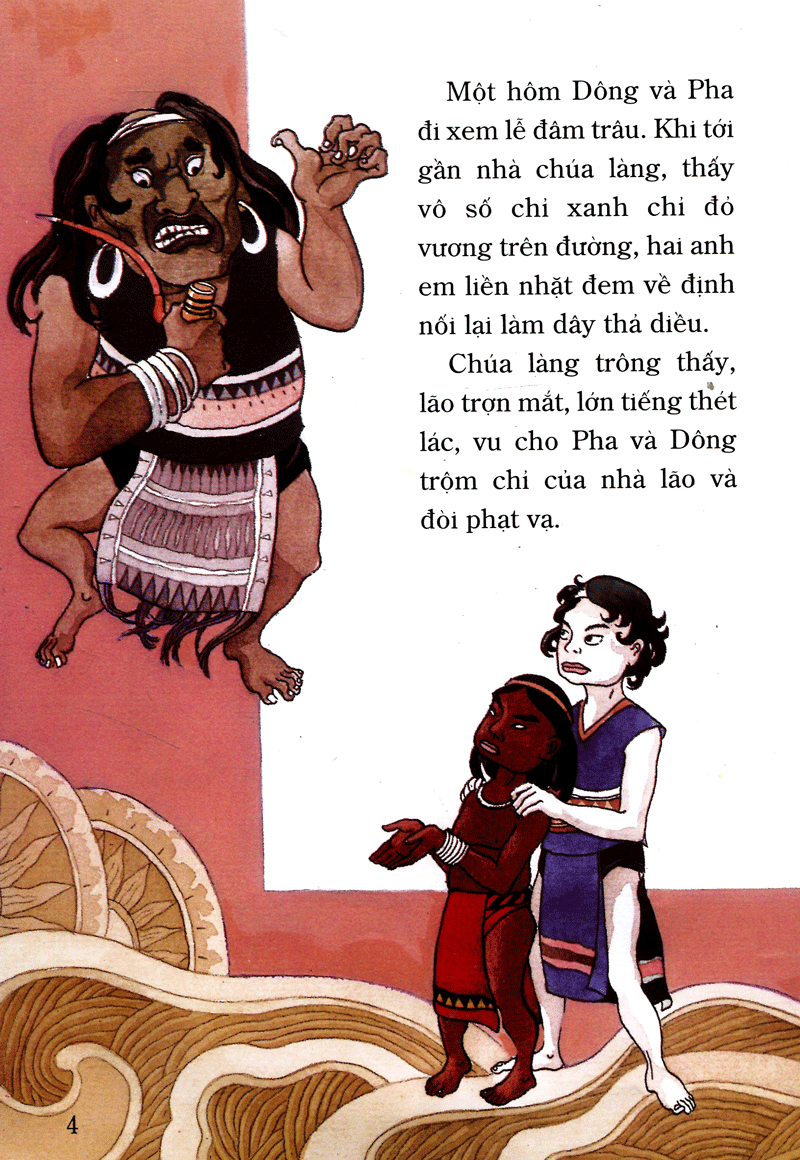 tranh truyện dân gian việt nam - dũng sĩ đam dông (tái bản 2024) - Ảnh 6