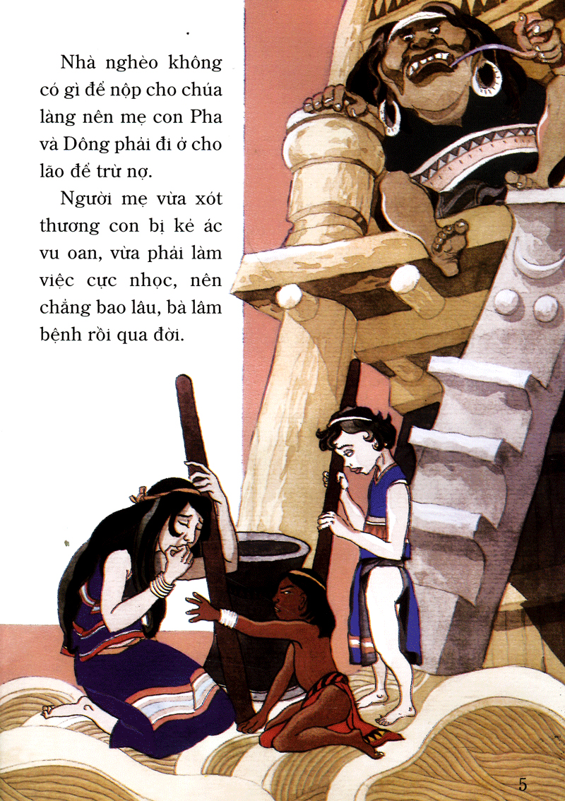 tranh truyện dân gian việt nam - dũng sĩ đam dông (tái bản 2024) - Ảnh 7