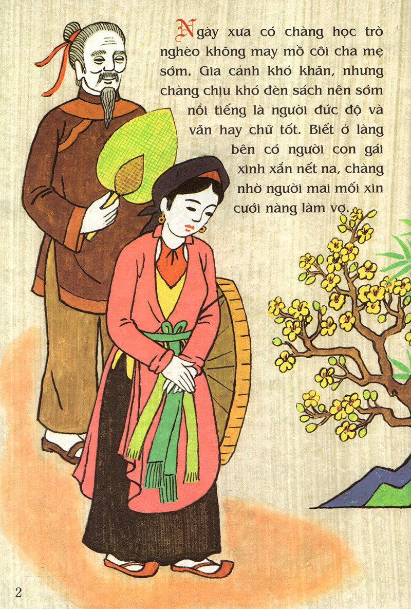 tranh truyện dân gian việt nam - hai ông tiến sĩ (tái bản 2024) - Ảnh 2