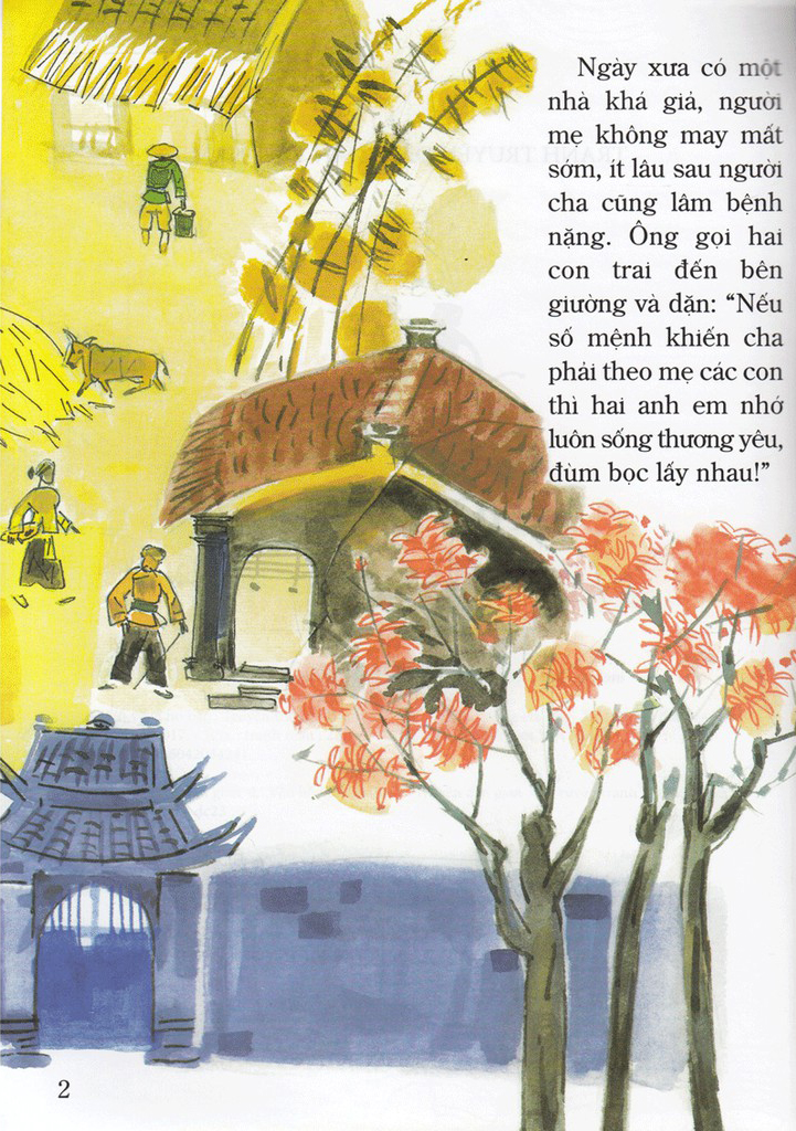 tranh truyện dân gian việt nam - hố vàng hố bạc (tái bản 2023) - Ảnh 2