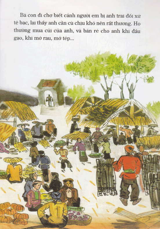 tranh truyện dân gian việt nam - hố vàng hố bạc (tái bản 2023) - Ảnh 6