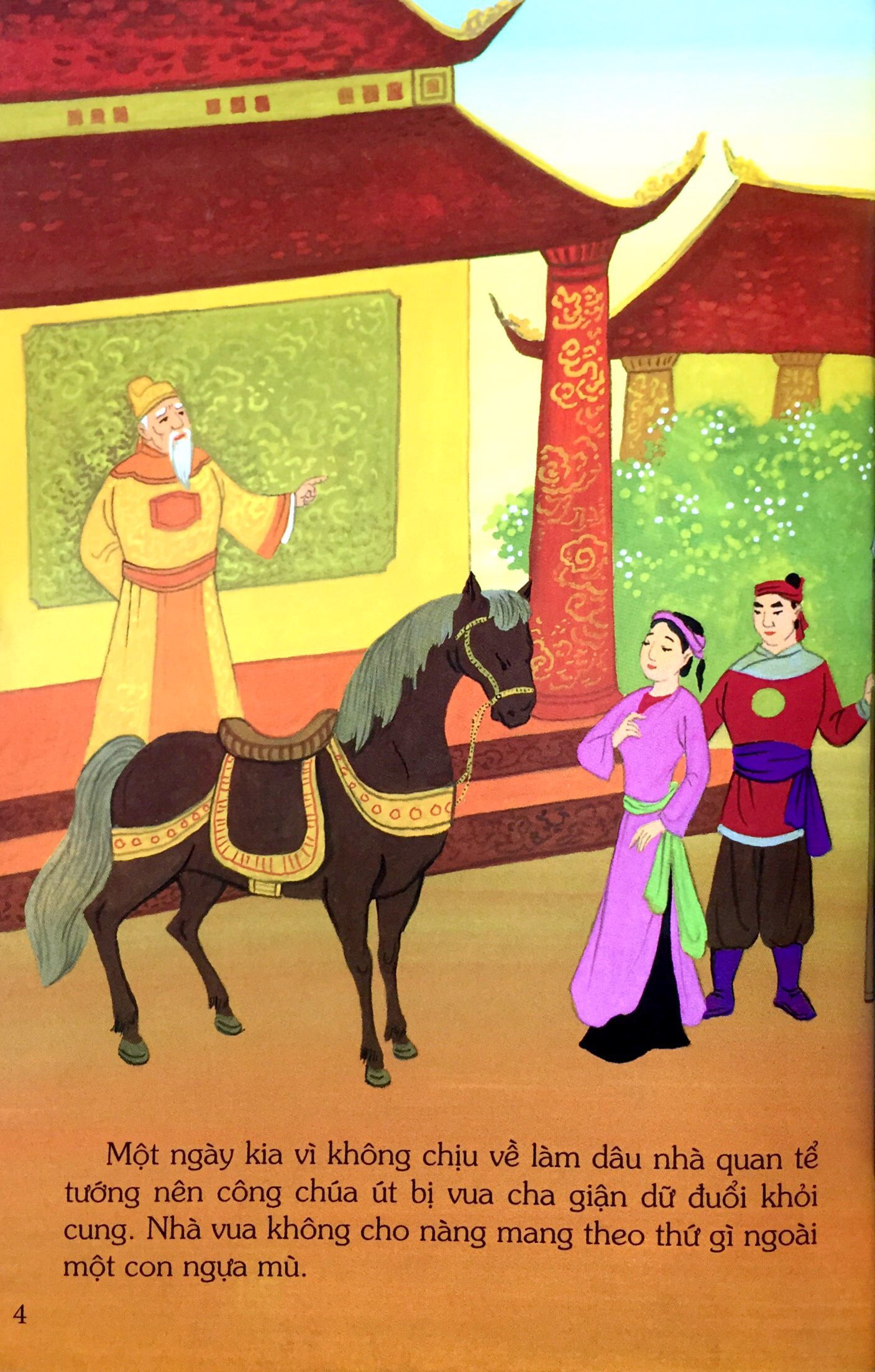 tranh truyện dân gian việt nam - nàng công chúa bán than (tái bản 2024) - Ảnh 5