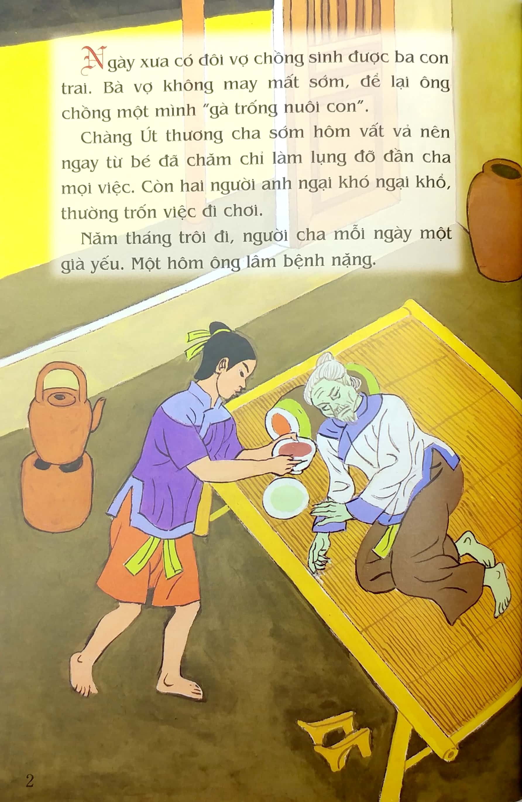 tranh truyện dân gian việt nam - người cha và ba con trai (tái bản 2023) - Ảnh 3