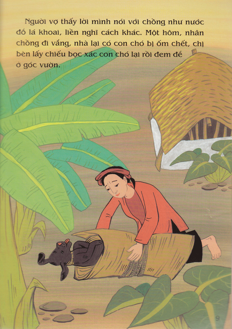 tranh truyện dân gian việt nam - người vợ hiền (tái bản 2024) - Ảnh 11