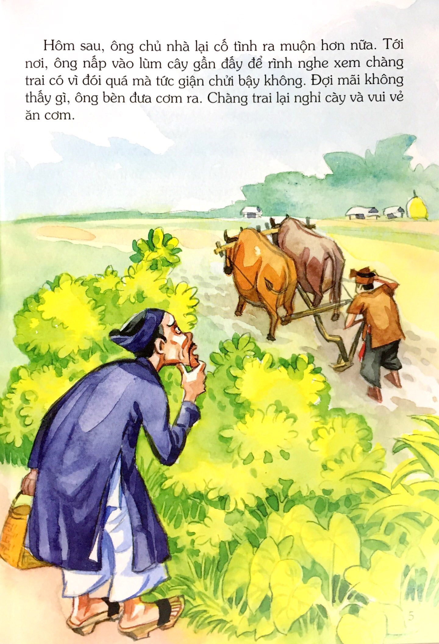 tranh truyện dân gian việt nam - ông già kén rể (tái bản 2024) - Ảnh 6