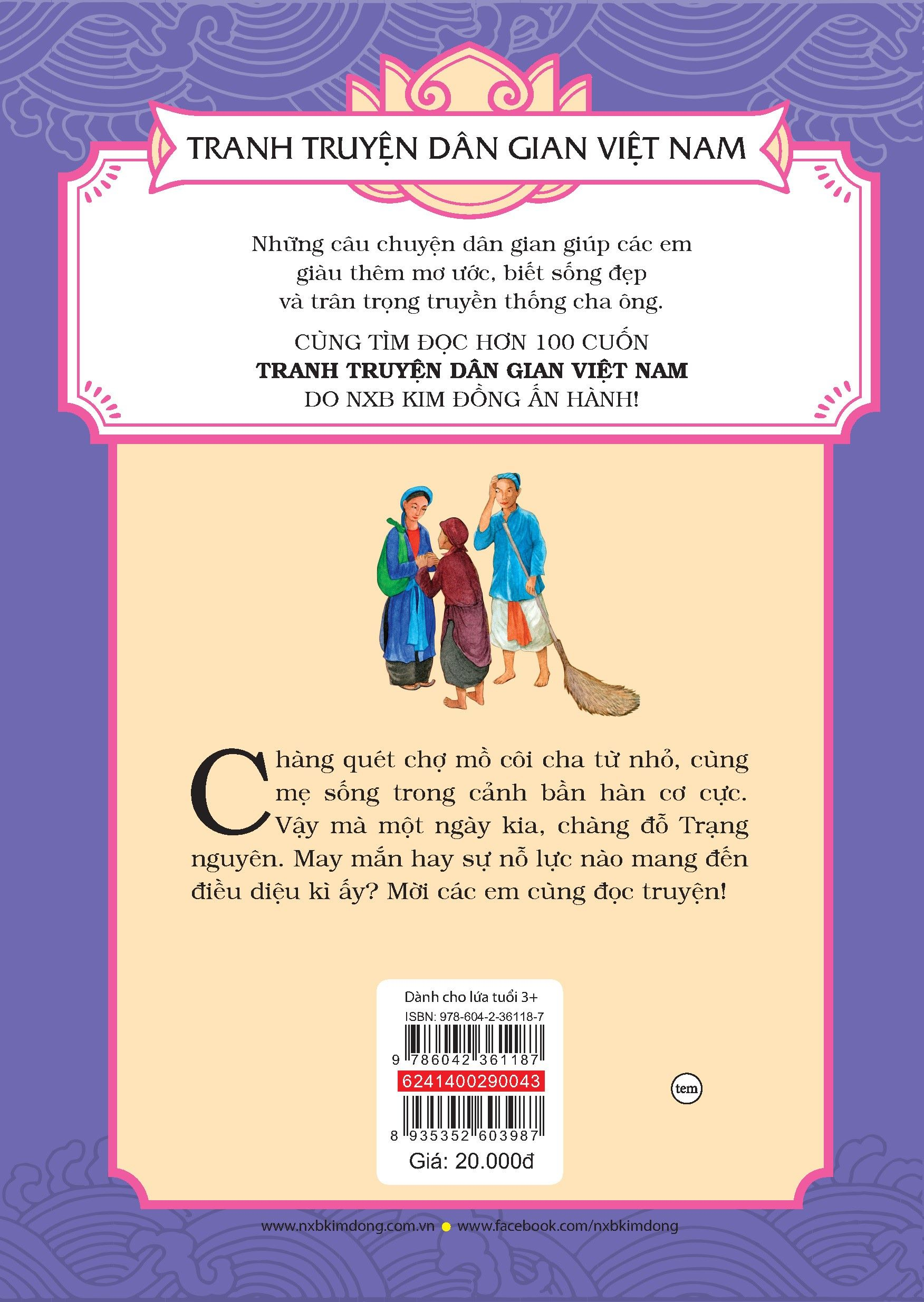 tranh truyện dân gian việt nam - ông trạng quét (tái bản 2024) - Ảnh 3