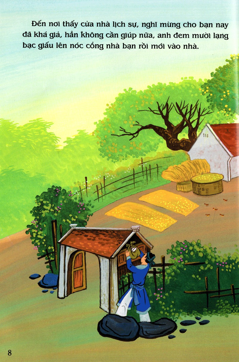 tranh truyện dân gian việt nam - sinh con rồi mới sinh cha (tái bản 2024) - Ảnh 9