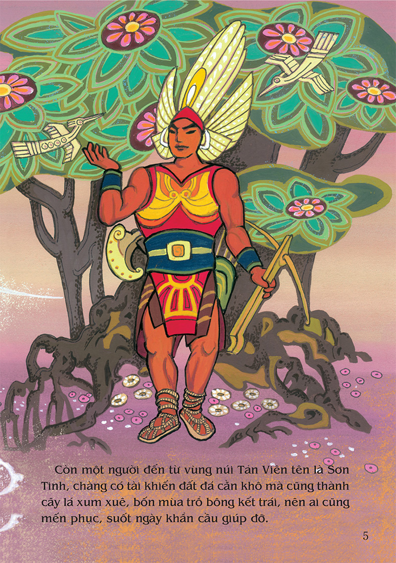 tranh truyện dân gian việt nam - sơn tinh thuỷ tinh (tái bản 2023) - Ảnh 5