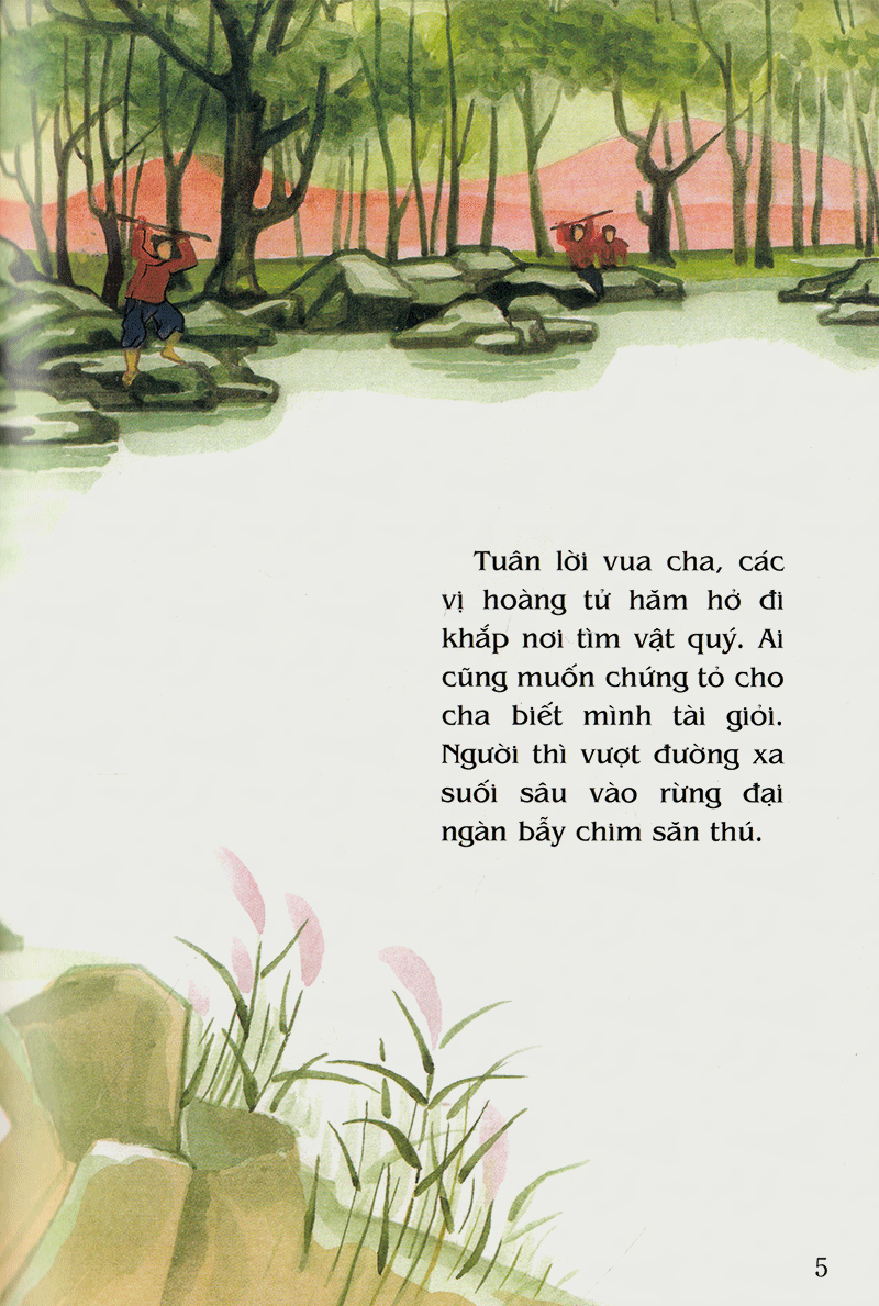 tranh truyện dân gian việt nam - sự tích bánh chưng bánh dày (tái bản 2023) - Ảnh 5