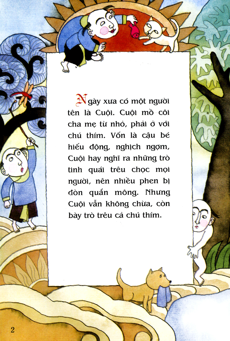 tranh truyện dân gian việt nam - sự tích chú cuội cung trăng (tái bản 2023) - Ảnh 2