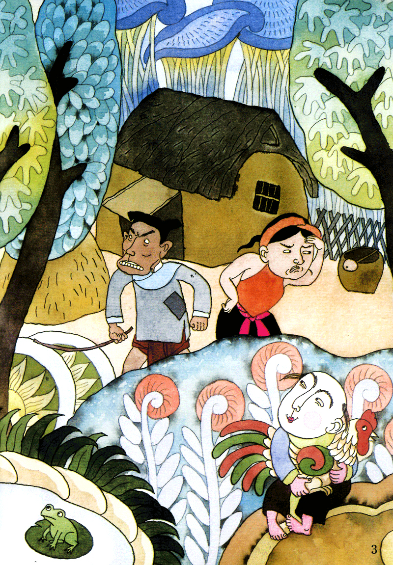 tranh truyện dân gian việt nam - sự tích chú cuội cung trăng (tái bản 2023) - Ảnh 3