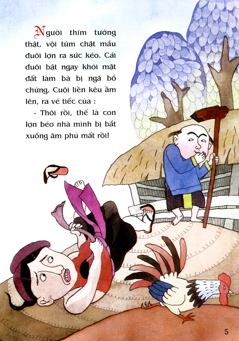 tranh truyện dân gian việt nam - sự tích chú cuội cung trăng (tái bản 2023) - Ảnh 5