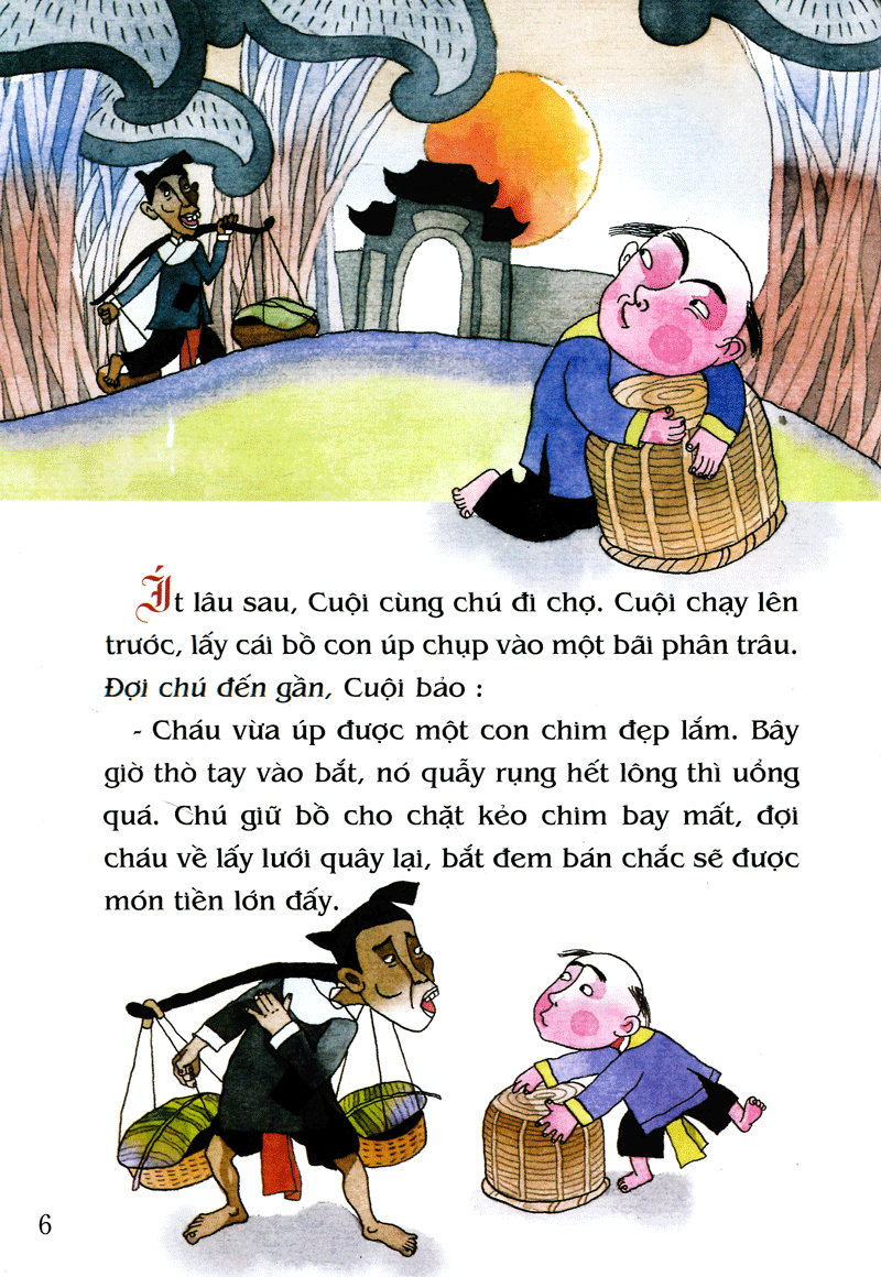 tranh truyện dân gian việt nam - sự tích chú cuội cung trăng (tái bản 2023) - Ảnh 6