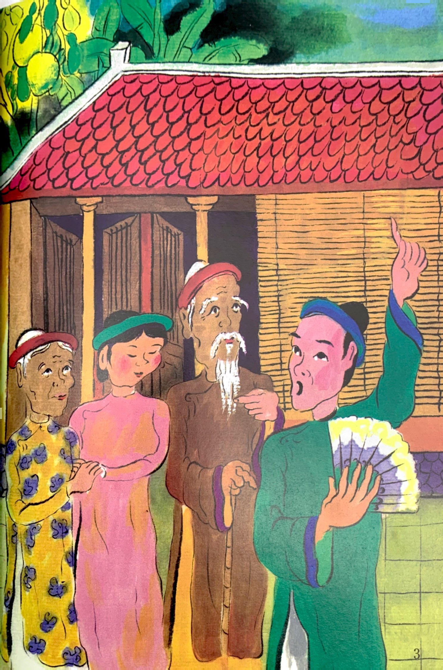 tranh truyện dân gian việt nam - sự tích con thạch sùng (tái bản 2023) - Ảnh 4