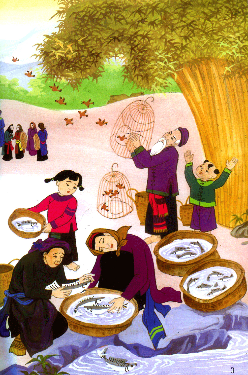 tranh truyện dân gian việt nam - sự tích hồ ba bể (tái bản 2023) - Ảnh 3