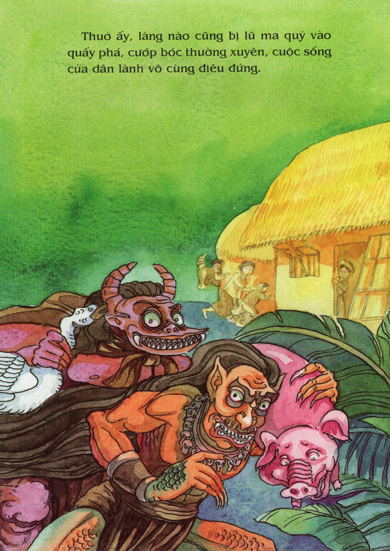 tranh truyện dân gian việt nam - sự tích hoa đào, hoa mai (tái bản 2024) - Ảnh 5