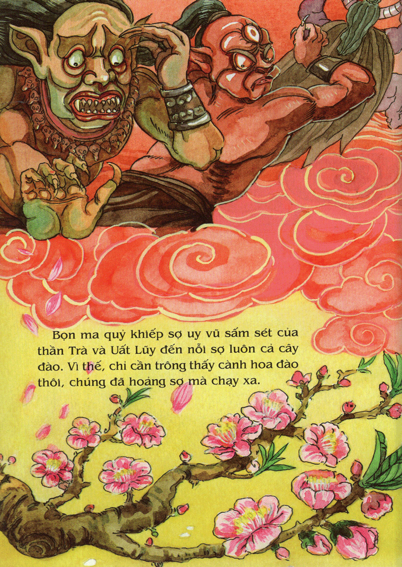 tranh truyện dân gian việt nam - sự tích hoa đào, hoa mai (tái bản 2024) - Ảnh 7