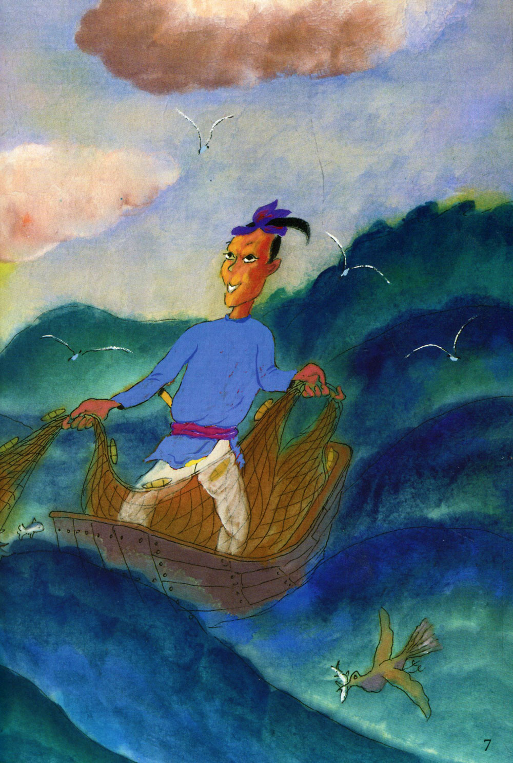 tranh truyện dân gian việt nam - sự tích núi vàng (tái bản 2023) - Ảnh 6