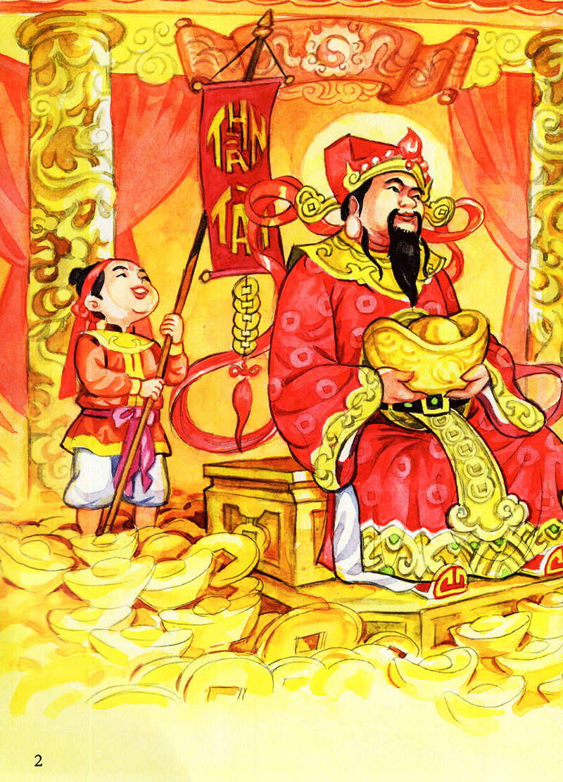 tranh truyện dân gian việt nam - sự tích thần tài (tái bản 2023) - Ảnh 2